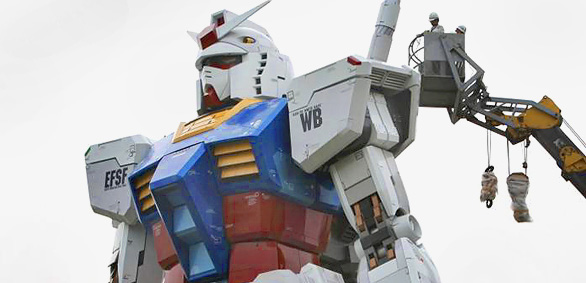 Risorge a Shizuoka in tutto il suo splendore il Gundam gigante di Odaiba
