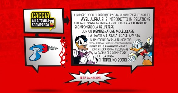Topolino 3000, la caccia al tesoro per la tavola scomparsa