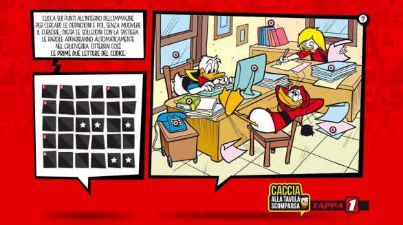 Topolino 3000, La prima tappa con il cruciverba