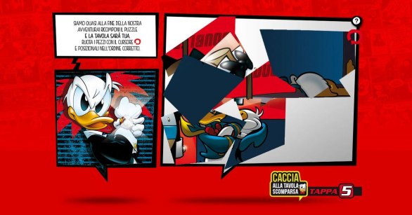 Topolino 3000, la quinta tappa è un puzzle